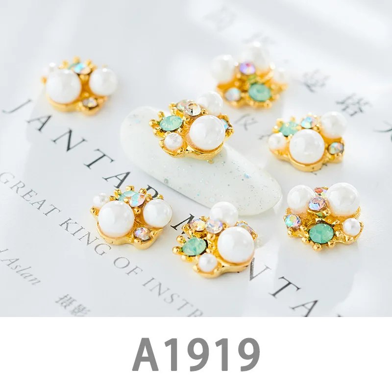 100 шт 20 Стиль 3D Роскошные блестящие стразы цветок кристаллы ногтей украшения со стразами драгоценные камни бижутерия для декорирования - Цвет: A1919(100pcs)