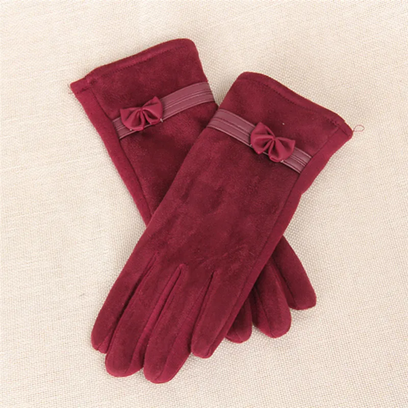 1Pair Winter Warm Screen Riding Drove Gloves for Women modis Hand Gloves guantes eldiven handschoenen 40FE1405