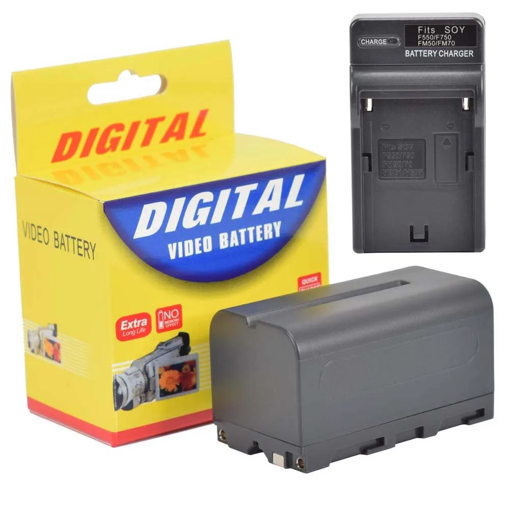 Billig 5200 mah Akku NP F750 Akku NP F750 mit Ladegerät für YONGNUO Aputure LED YN300 III YN600 AL H198 YN900
