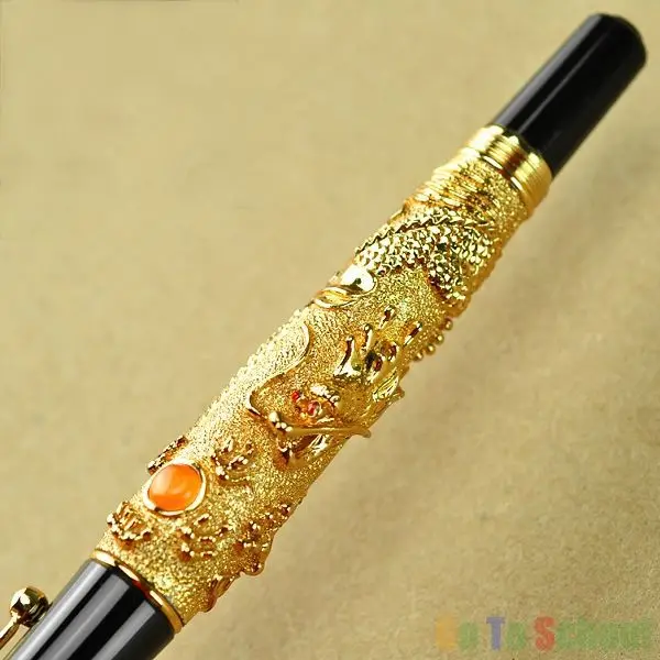Jinhao высокое качество новый дизайн золотой летающий дракон Noblest шариковая ручка