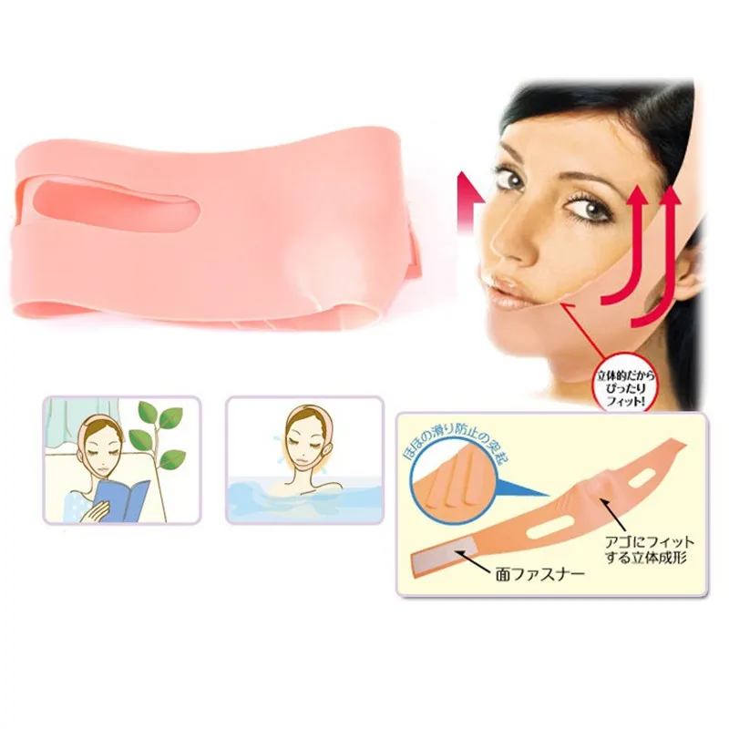

Silicone Face Lift Up Belt Sleeping Face-Lift Mask Massage Slimming Face Shaper Relaxation Facial Slimming Thin Mask Bandage