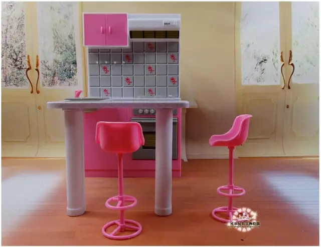 Nieuwste Voor Barbie Meubels Miniatuur Combo play set droom Huis diy speelgoed - AliExpress Speelgoed Hobbies