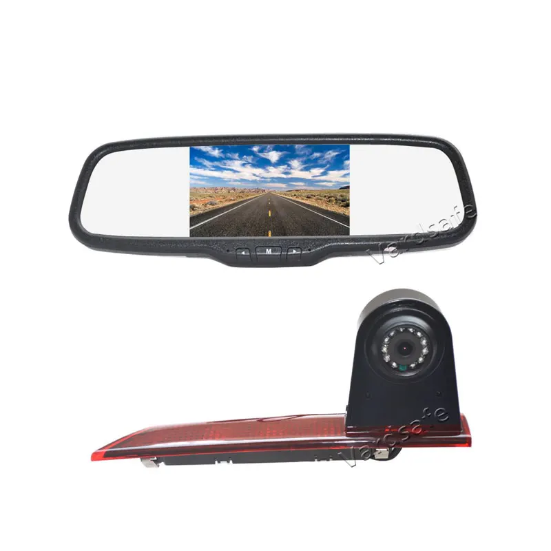 

Vardsafe VS599C | Brake Light Rear View Reversing Camera + Clip-on Mirror Monitor for Ford Transit Custom / Ford Tourneo Custom