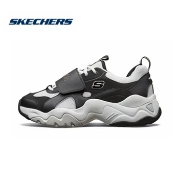 

Skechers Shoes Men Platform Casual Shoes D'lite Comfortable Fashion Brand Luxury 2019 New Arrival Spring Trainers 999107-BKW