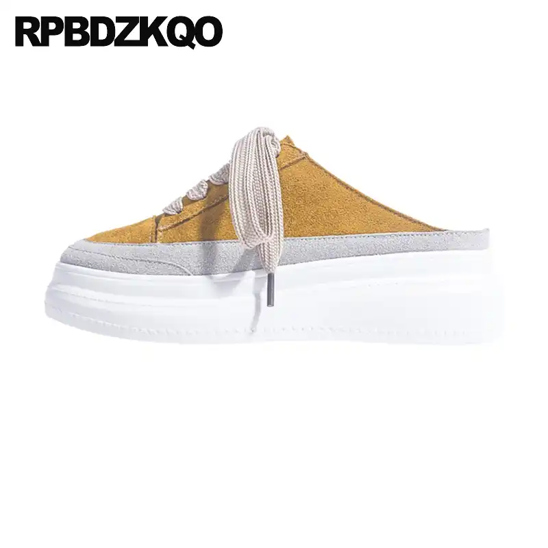 ladies slip on mule trainers