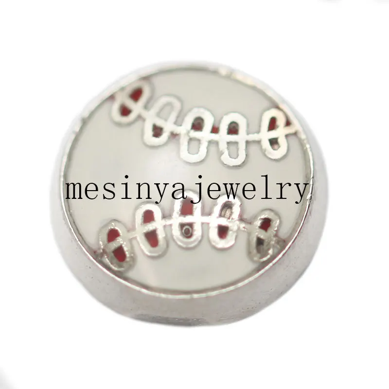 

10pcs baseball floating charms for glass locket FC-414,Min amount $15 per order mixed items