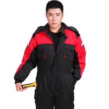 Best Price Winter working clothing outdoors thermal protection uniforms mens cotton wadded padded safety clothing thick warm work wear