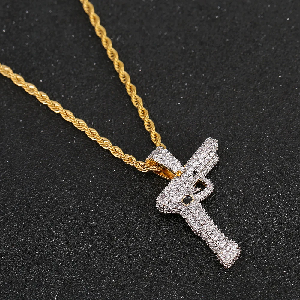 В стиле хип хоп с креплением микро паве ААА кубического циркония Bling лед из