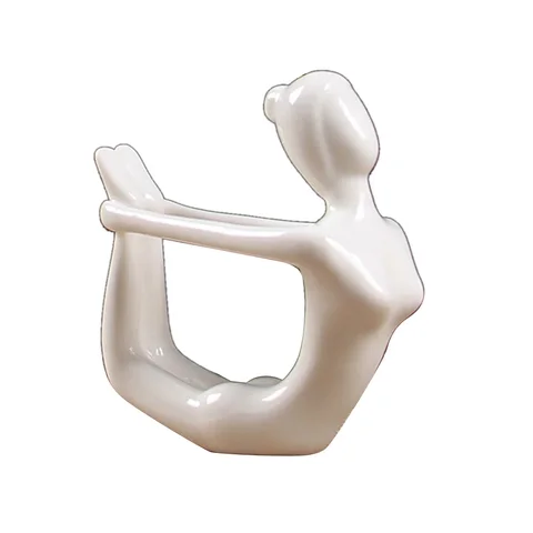 Ceramic Yogo Figure Ornament Figurine Sculpture Wedding Birthday Xmas Gift