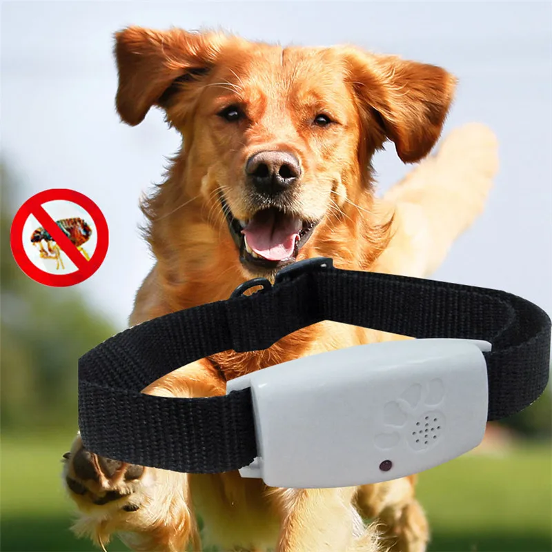 Ajustable collars Pet dog cat outdoor Ultrasound Insects Repellent Pets