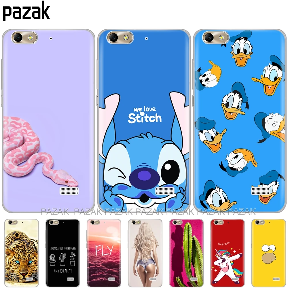 

Silicone phone Case For huawei honor 4C cases soft tpu silicon transparent Coque etui bumper 360 full protective