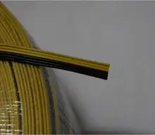 5 M/LOT 18AWG 1 UL1007 6P Paralelo cabo de Fita plana fio de energia Eletrônico Ambiental/3 amarelo 3 preto ou 6 preto