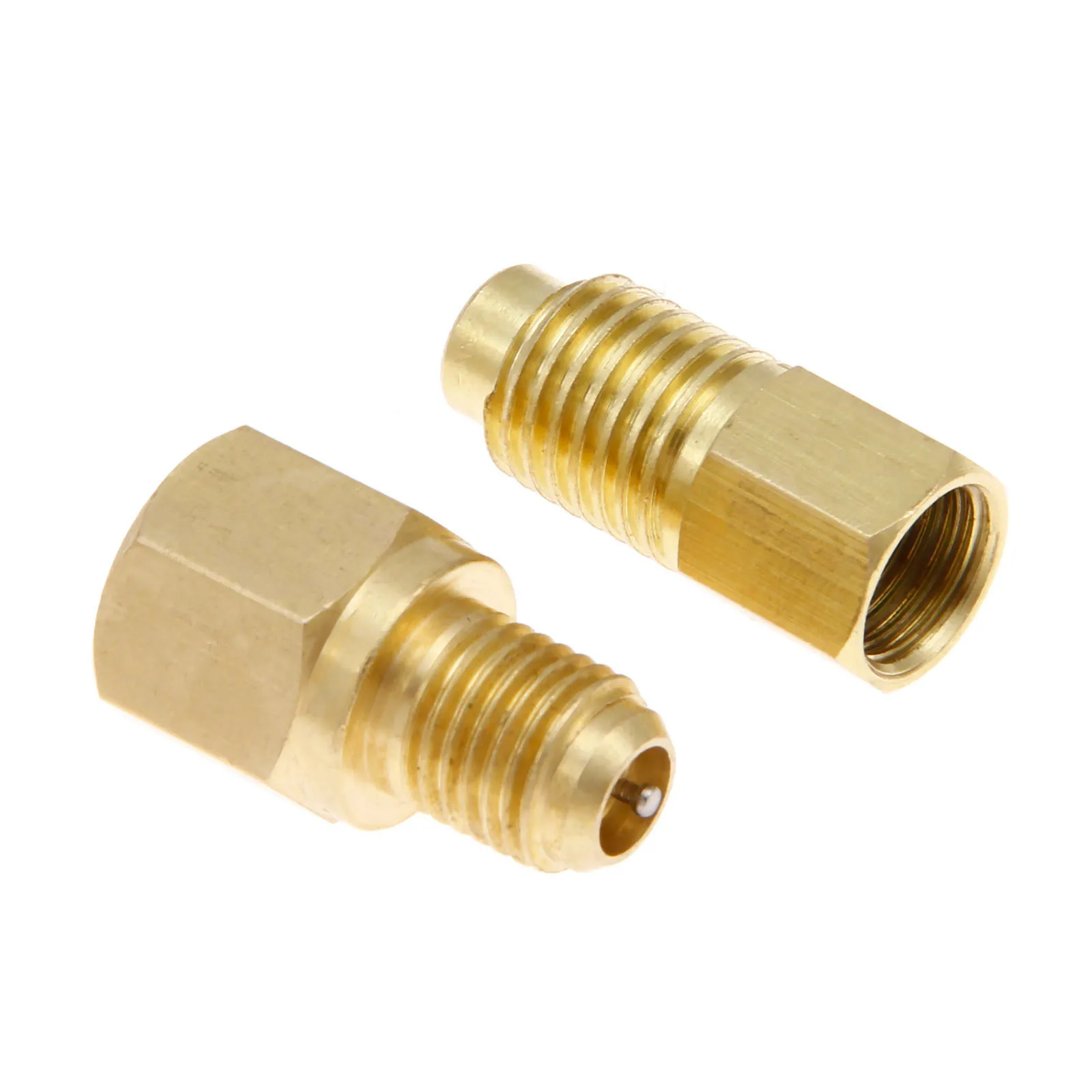 

Yetaha Air-condition Refrigerant R134a And R22 Adapters w/ Valve Core 1/4'' Female x 1/2'' ACME-Male 1/2'' Female x 1/4'' Male