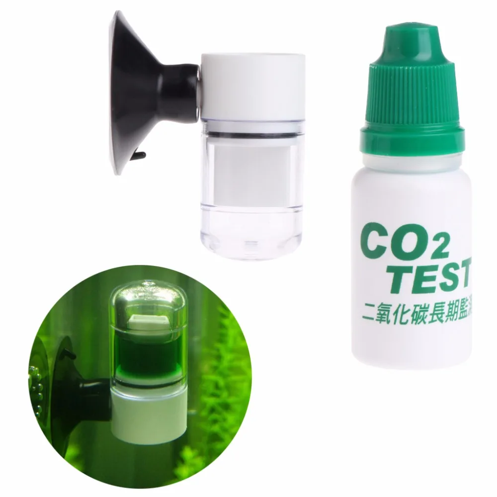 New Aquarium Carbon Dioxide CO2 Indicator Sucker Long Term Check Plant