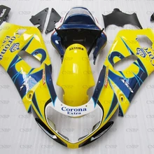 GSX R 600 750 1000 2000-2003 K12 Обтекатели GSXR600 GSXR750 GSXR1000 2003 01 00 Желтые Черные Пластиковые обтекатели