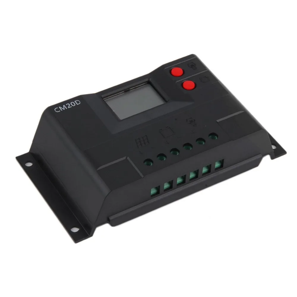 New 10A 12/24 Auto LCD Screen Display PWM Solar Panel Charge Controller Black | Обустройство дома
