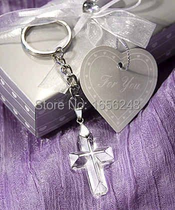 

Wedding Favors and Gifts Crystal Collection Cross Keychain Baby Christening Gifts Baby Shower Favors