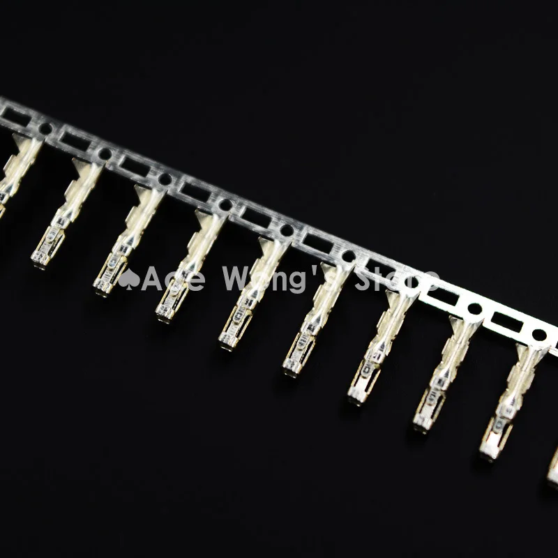 500Pcs/lot copper good quality 1Pin Dupont Jumper Wire Cable female Pin Connectors plug wick crimps 2.54mm wholesale