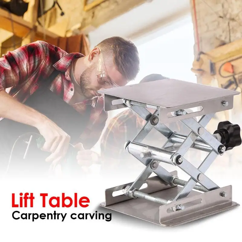  Aluminum Router Lift Table Woodworking Engraving Lab Lifting Stand Rack