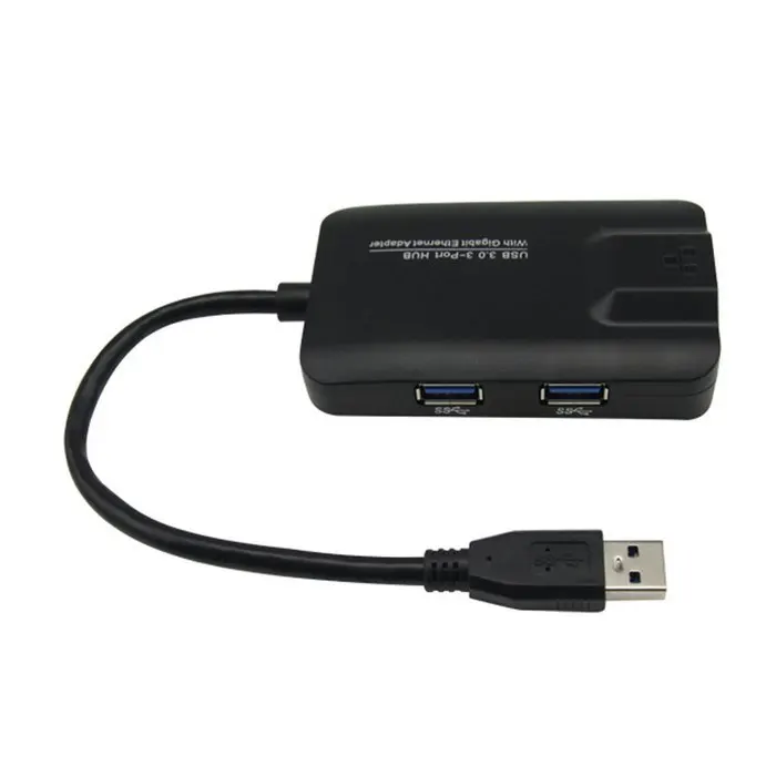 20 шт. CY U3-136 черный супер скорость 5 Гбит/с USB 3,0 3 порта концентратор с 1000 м гигабитный сетевой Ethernet адаптер, по FedEx