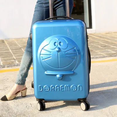 

20-inch suitcase student caster trolley box children's luggage doraemon cat boarded fashion brand for younger