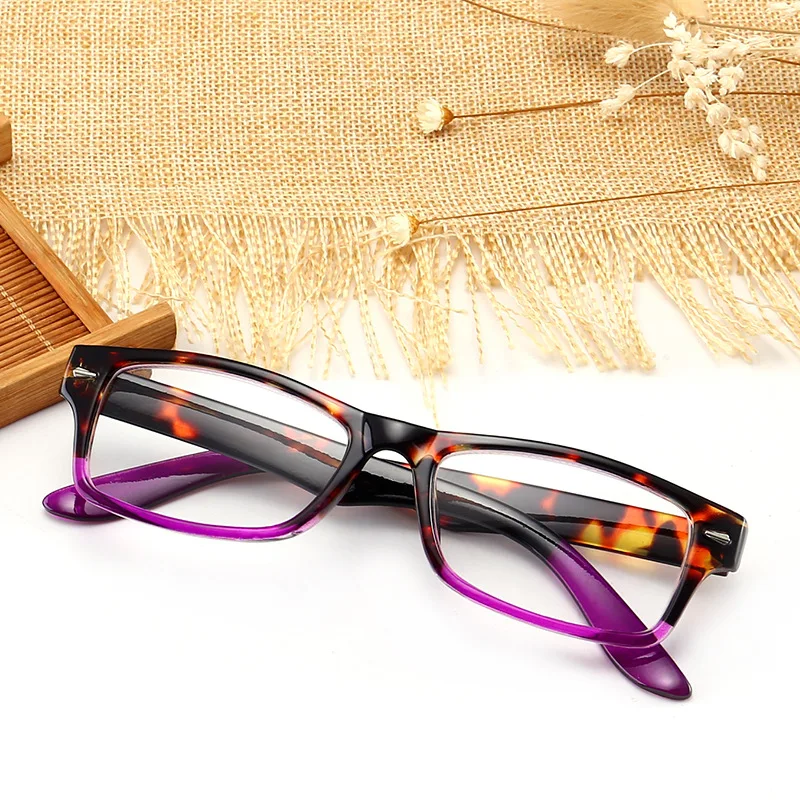 

KOTTDO Classic Square Frame Reading Pattern Glasses for Women Men Transparent Lens Myopia Glasses Reading Glasses