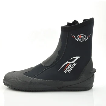 

KEEP DIVING 5MM Neoprene Scuba Diving Boots Water Shoes Vulcanize Winter Cold Proof High Upper Warm Fins Spearfishing Shoes