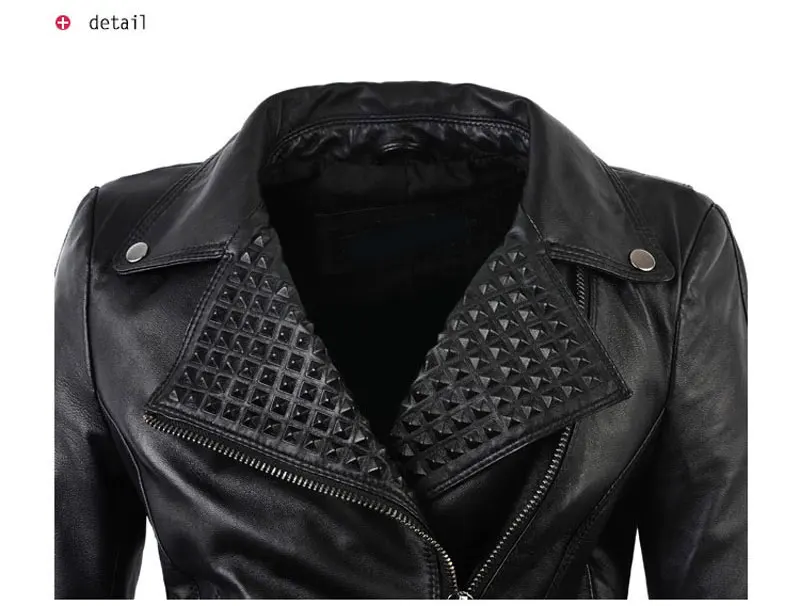 Женские черные брендовые Куртки из искусственной мягкой кожи с заклепками, черный блейзер из искусственной кожи, пальто на молнии, мотоциклетная верхняя одежда