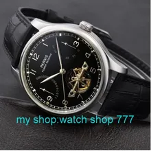 Парнис смотреть 43 мм power reserve чайка st2505 движение Автоматический Self-ветер мужские часы Высокого качества Часы оптом x00066