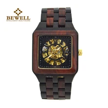 BEWELL Men’s watch Mechanical watches Handmade Wooden watch Luxury brand Top design Classic fashion watch fashion 132B