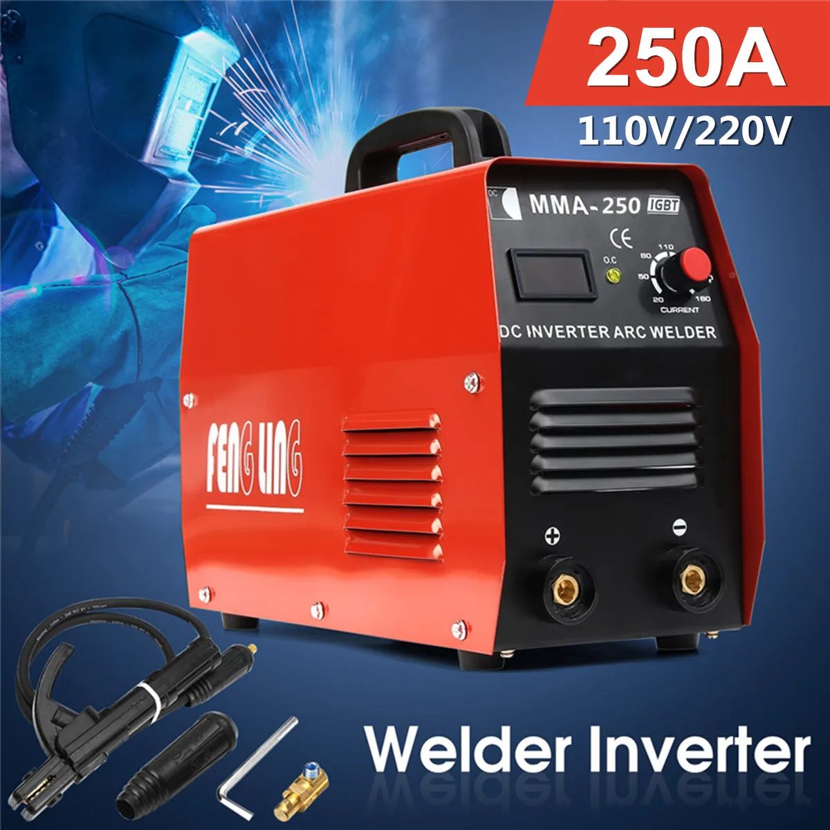 

Weld Mask Handle Inverter Hammer+Wire Brush 110V/220V US High Maximum Output Voltage Inner-loop Characteristic Control Small