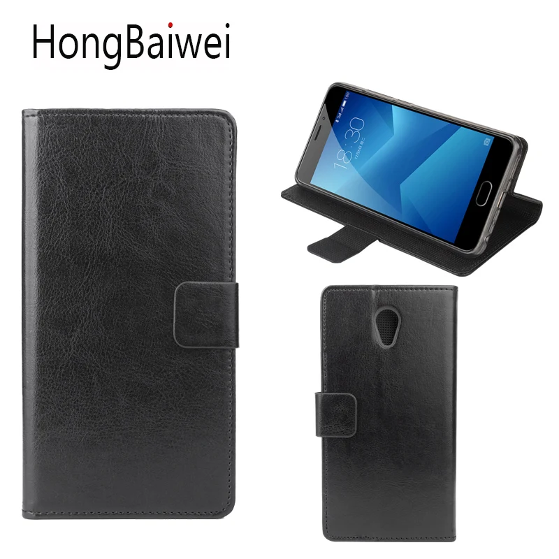 HongBaiwei for Meilan Note 5 Case Luxury Leather Crazy Horse Flip Wallet Phone Bag Card Holder | Мобильные телефоны и
