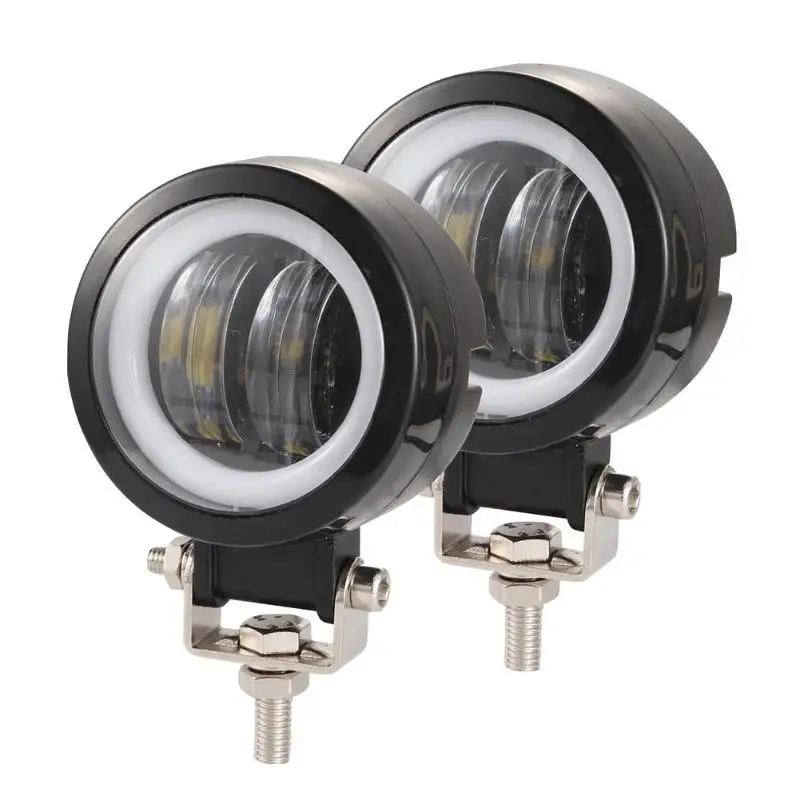 

3 inch 6000K 40W Round LED Angel Eyes Light Spot Bar Offroad Work Light Motorcycle Lamp Accessories