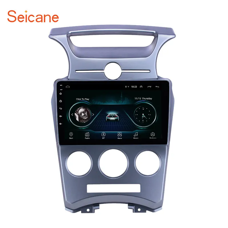 Seicane 2din Android 8,1 автомобильный Радио gps мультимедийный плеер для 2007 2008 2009-2012 Kia Carens Руководство A/C поддержка DVR камера заднего вида