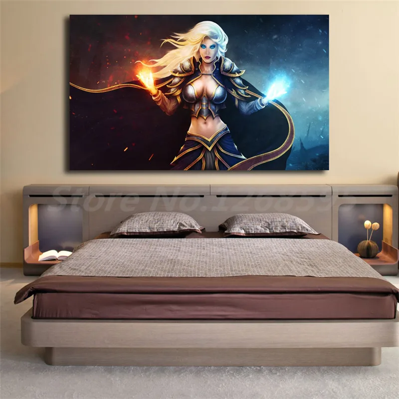 Обои World Of Warcrafts Jaina Proudmoore настенные художественные плакаты на холсте печатные