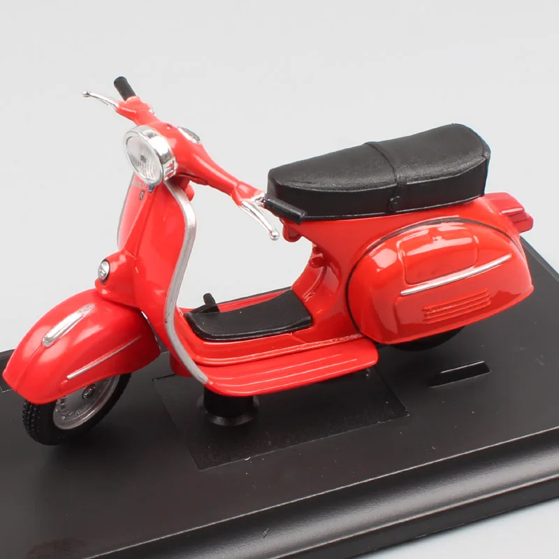 Детский 1/18 масштаб, винтажный maisto Piaggio Vespa GTR 1968 125, Моторный Скутер, мотоцикл, литая игрушка, модель для мальчика, коллекция