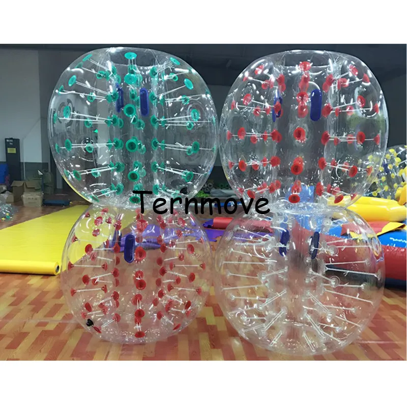 Pvc Bubble Soccer Ball,transparent Human Bumper Balls With Dot,adult