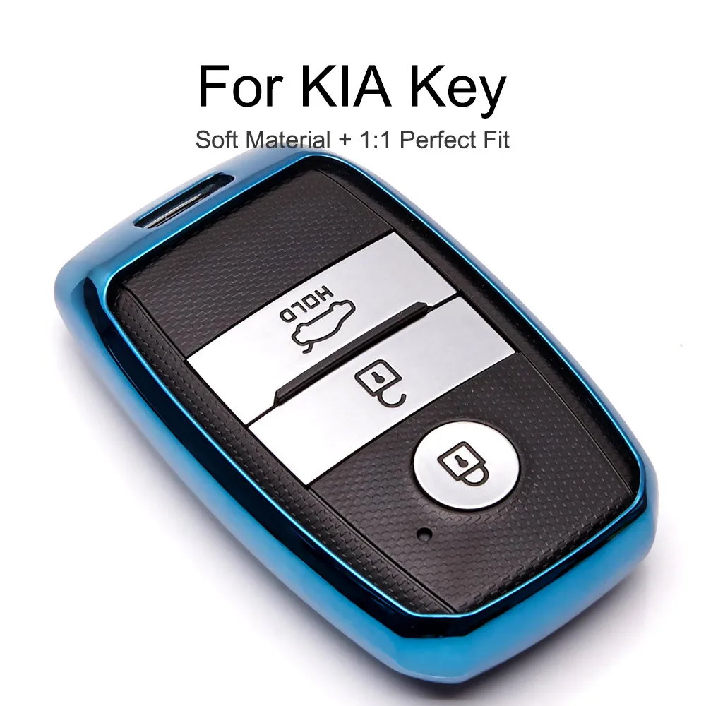 KUKAKEY 6 цветов ТПУ ключа автомобиля чехол Обложка для Kia Rio Sportage Ceed Sorento Cerato Picanto K2 K3 K5 ключ оболочки держатель Автомобильный Брелок