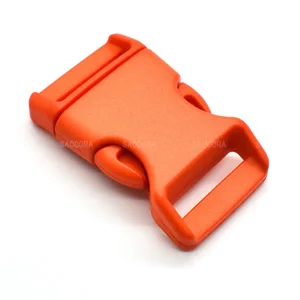 12 шт./упак. 1 ''Пластик Красочные Контурные боковые релиз пряжки лямки с Размеры с фокусным расстоянием 25 мм для паракордового Браслеты - Цвет: Orange