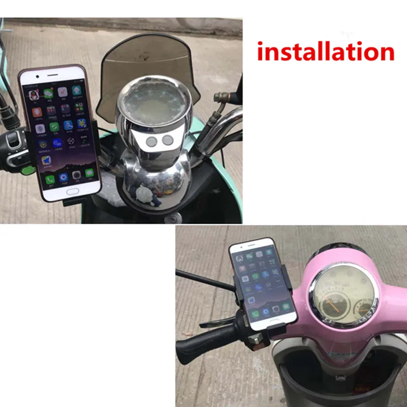 Беспроводной регулируемый держатель для сотового телефона мотоциклетный велосипедный зеркальный зарядный кронштейн ручка 10-90 в алюминиевый сплав ударопрочный водонепроницаемый