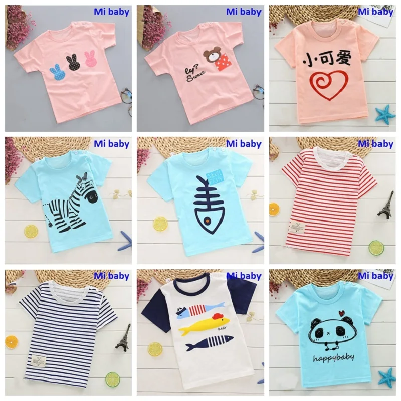 

Summer Kids Boys Girls T-shirt Print Short Sleeve Baby Girls T-shirts Cotton Children T-shirt O-neck Tee Tops Boy Cloth beach