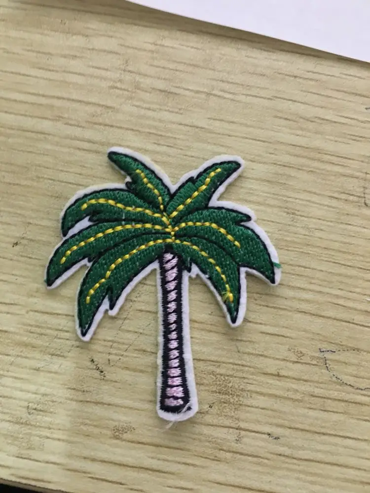 Coconut Tree Patch Beads Iron On Patches Sticker Applique ...