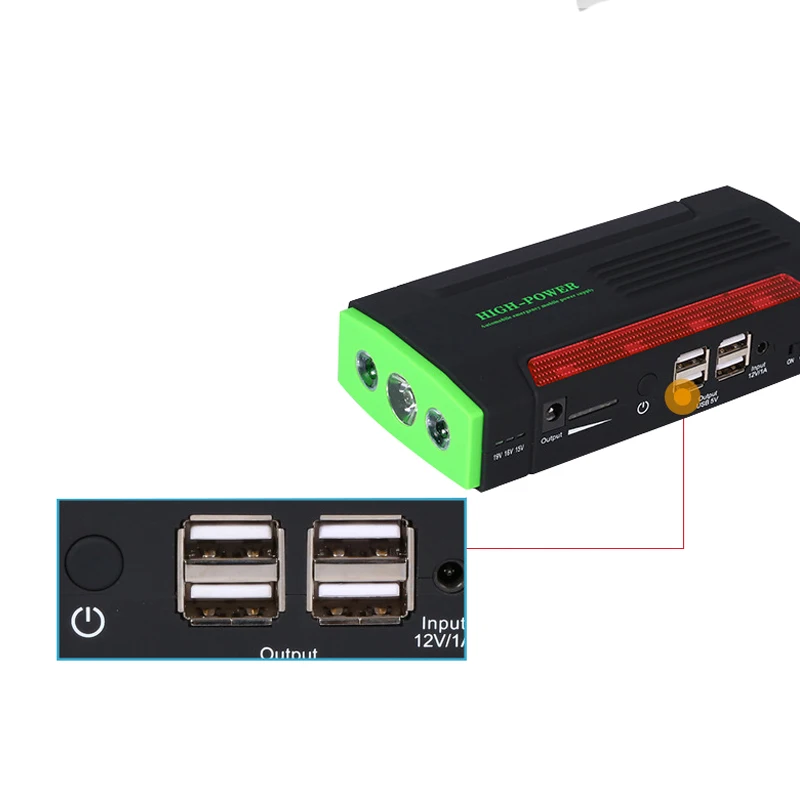 HCOOL Car Jump Starter 12V 600A Peak 20000mAh Portable Charger For Car Battery Pack Phone Power Bank Smart Charging Ports HCOOL Car Jump Starter 12V 600A Peak 20000mAh Portable Charger For Car Battery Pack Phone Power Bank Smart Charging Ports