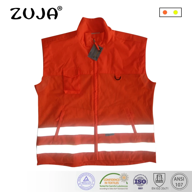 

Safety Jackets Traffic Vest Orange&Yellow