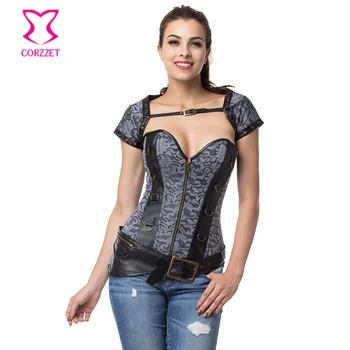 

Vintage Steampunk Corset Burlesque Costume Gothic Corsets and Bustier Steel Bone Women Corpetes Corseletes Feminino Espartilhos