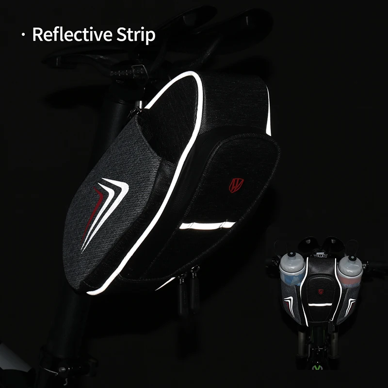 WHEEL-UP-Bicycle-Saddle-Bag-With-Water-Bottle-Pocket-Waterproof-MTB-Bike-Rear-Bags-Cycling