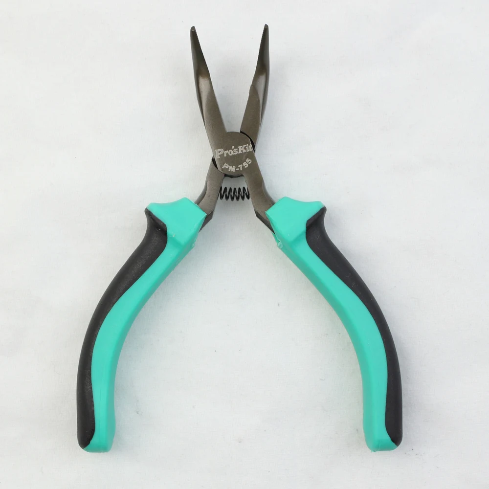 PM755 color with teeth bent nose pliers 5 inch electronic pliersin Pliers from Tools on