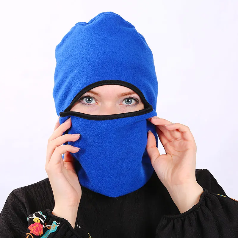 Unisex Winter Warm Cycling Face Mask Sports Windproof Neck Ski Balaclava Cap Men Thermal Fleece Snowboard Half Scarf | Аксессуары для