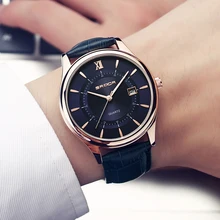 Модные простые кожаные Для мужчин s часы кварцевые наручные часы от топ бренда класса люкс Бизнес Водонепроницаемый мужской часы Для мужчин Relogio Masculino