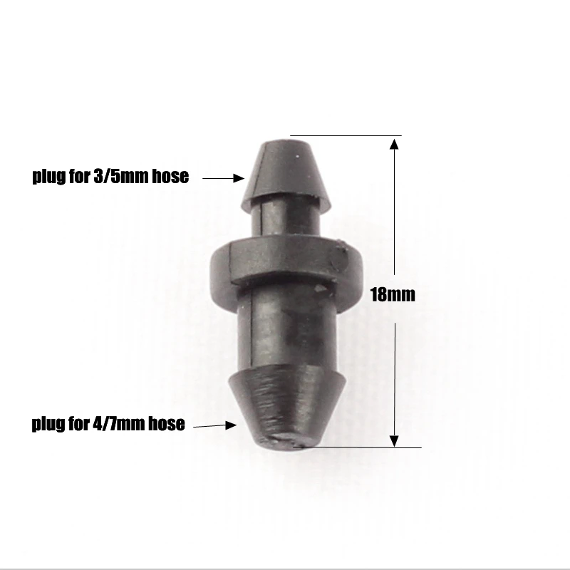 50 шт. NuoNuoWell 3/5 мм 4/7 мм шланг Plug мягкая труба конец Кепки Сад капельного орошения установки цветочный горшок спринклерной Системы разъем